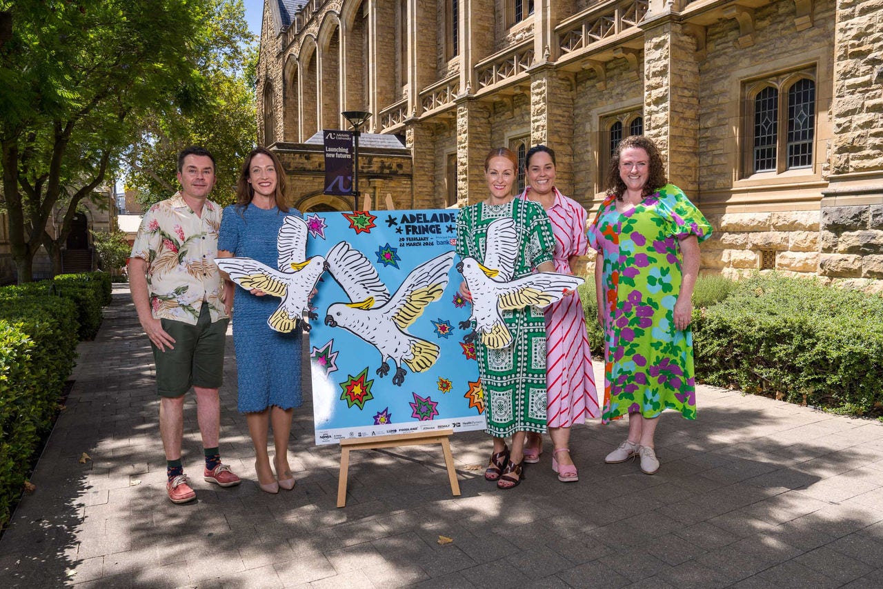 Professor Craig Batty, Professor Jessica Gallagher, Tara MacLeod, Ella Huisman and Jo O'Callaghan.