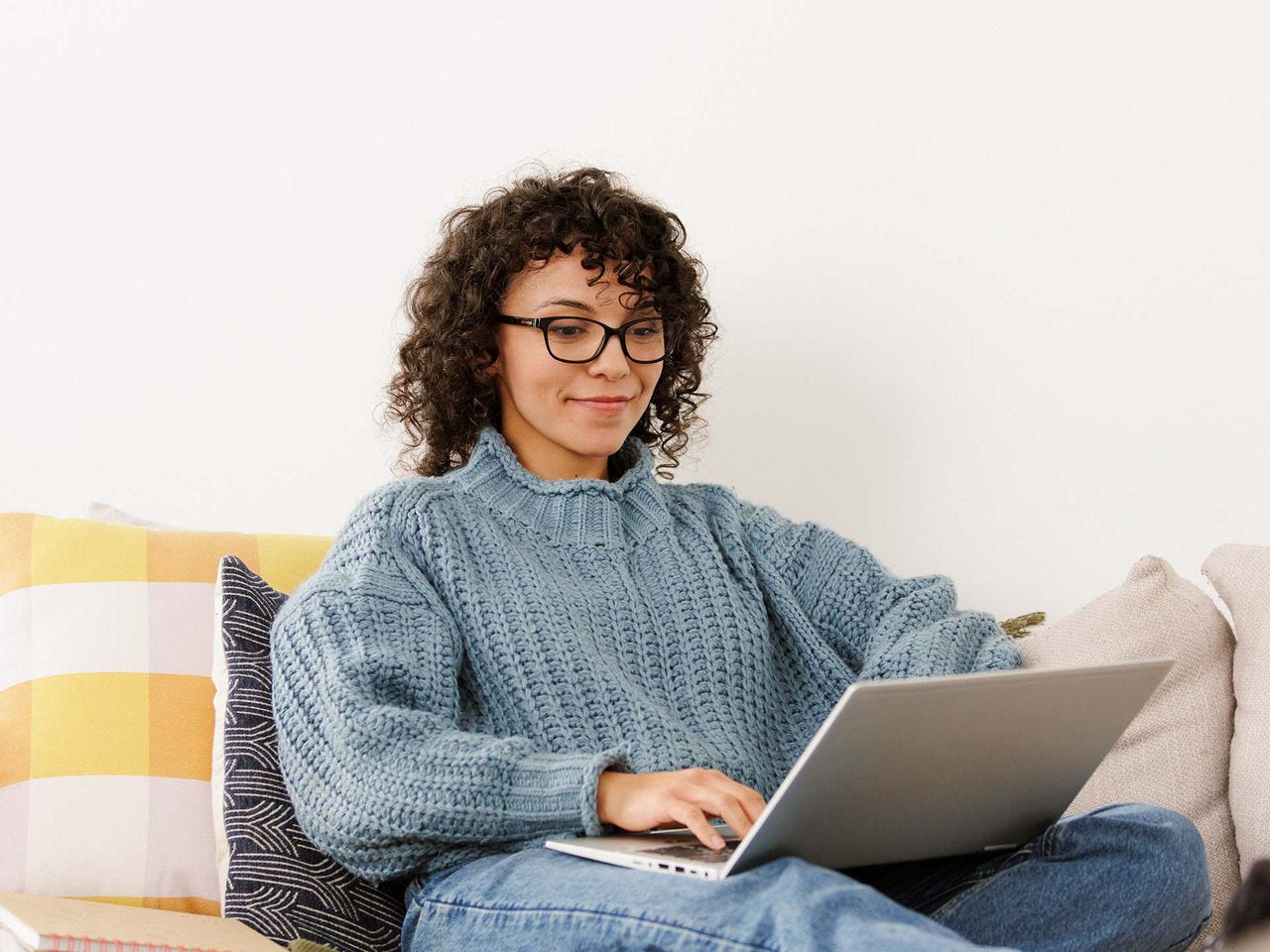 Two female students on campus