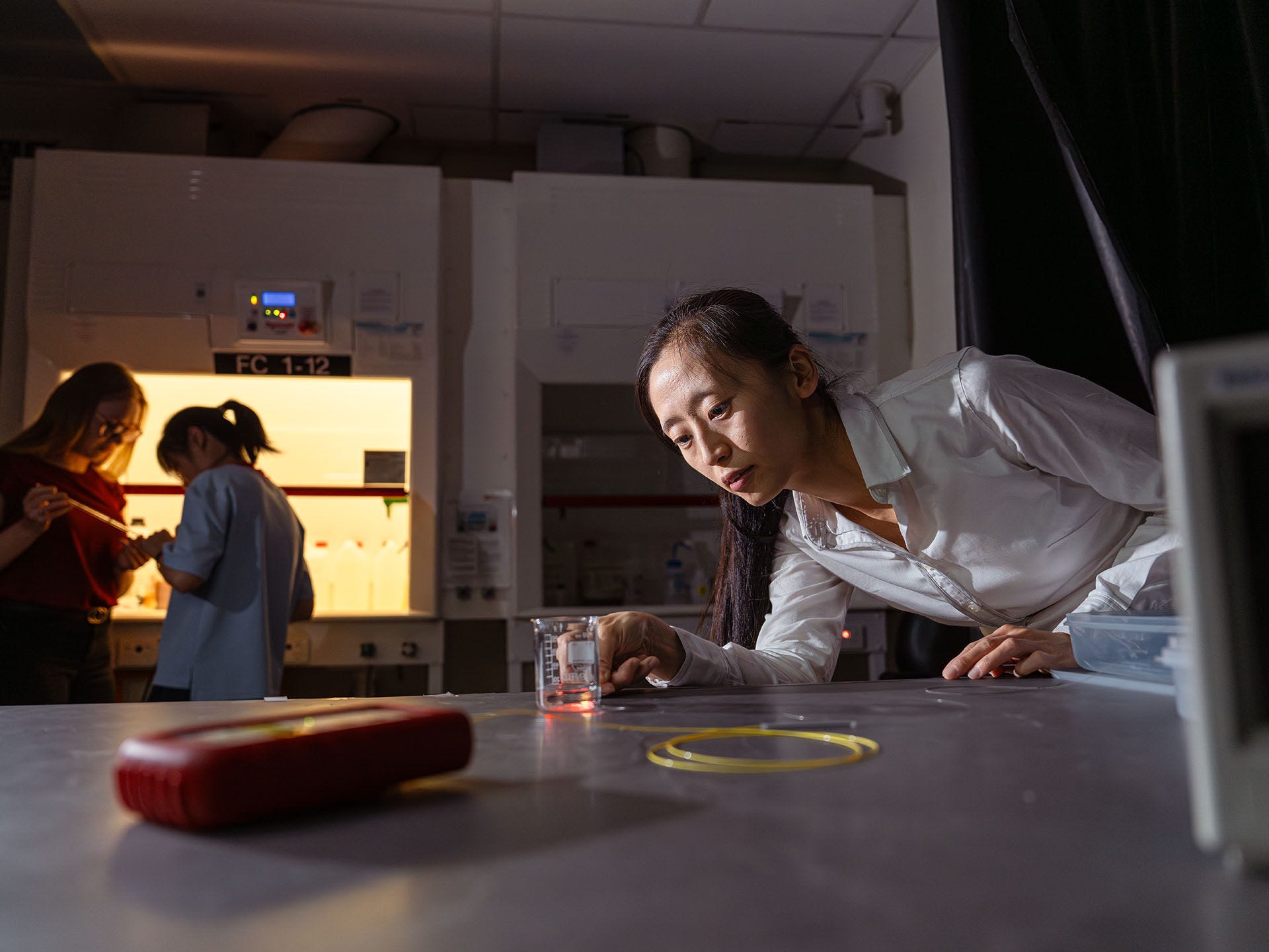 Researchers in a lab