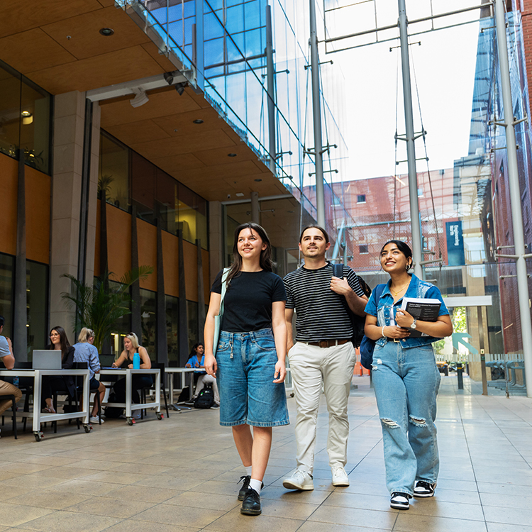 Students on campus