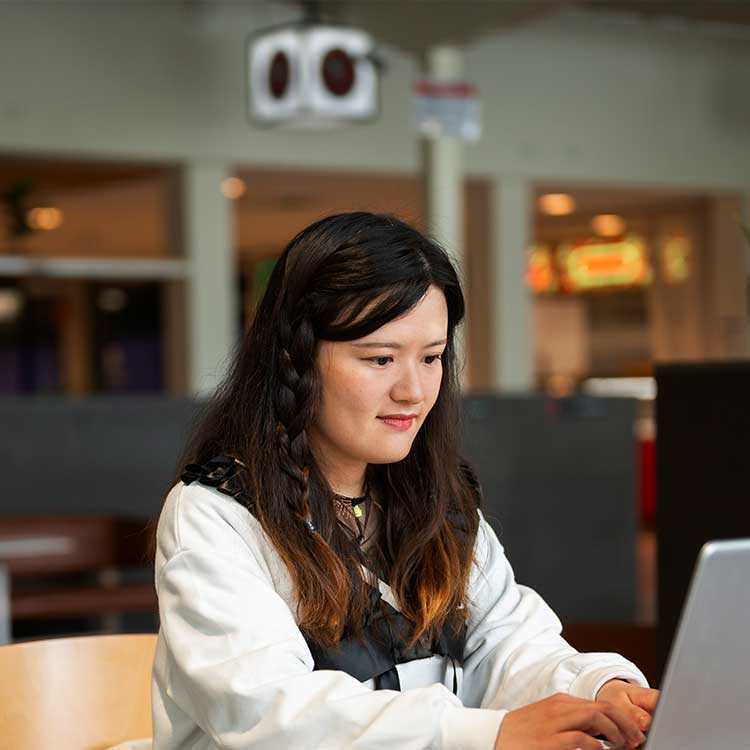 Person using computer